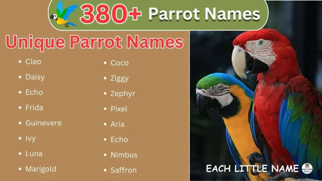 Unique Parrot Names